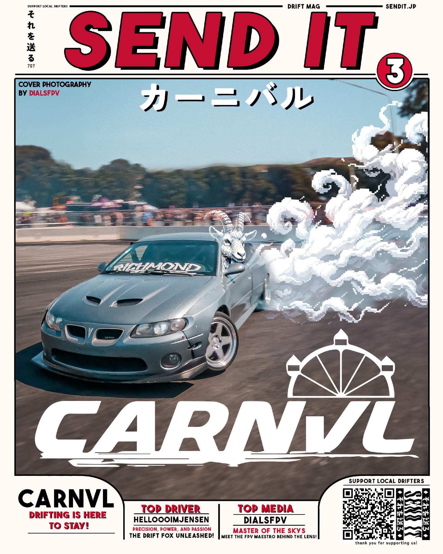 7. Send It Drift Magazine Issue 003 'CARNVL'